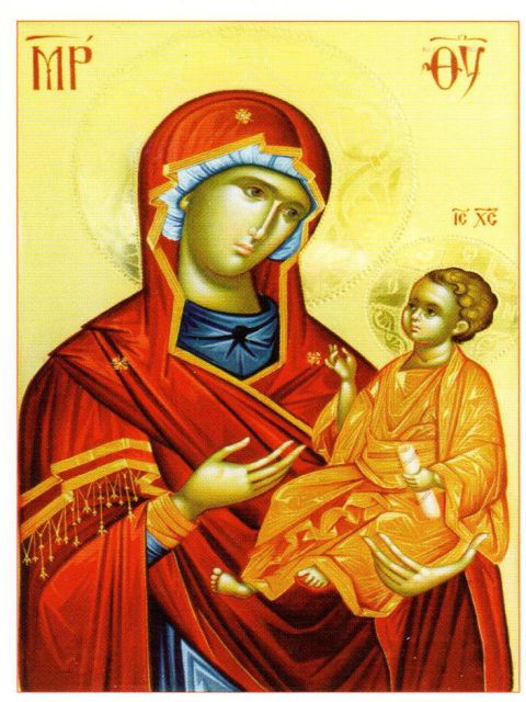 Iconită Maica Domnului cu Pruncul