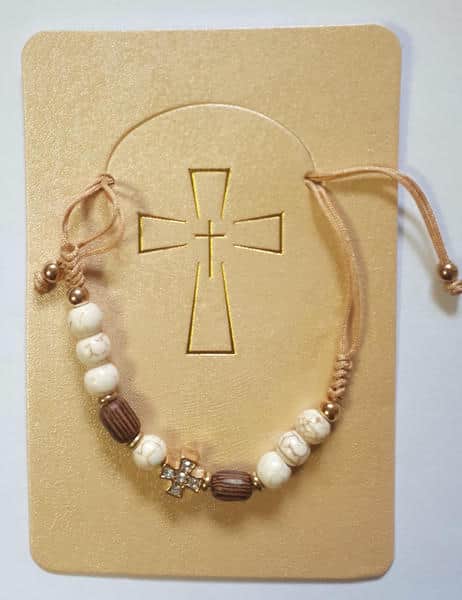 Bratara bile cu cruce, model 1