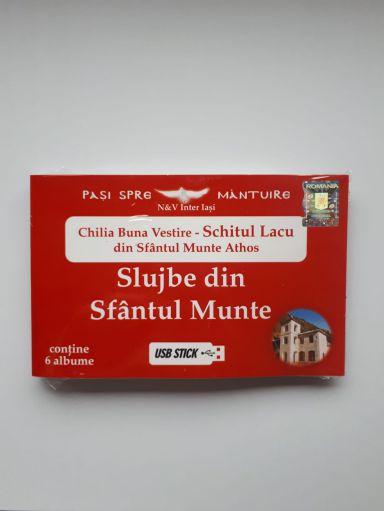 Slujbe din Sfantul Munte. Chilia Buna Vestire - Schitul Lacu din Sfantul Munte Athos. (STICK USB Audio)