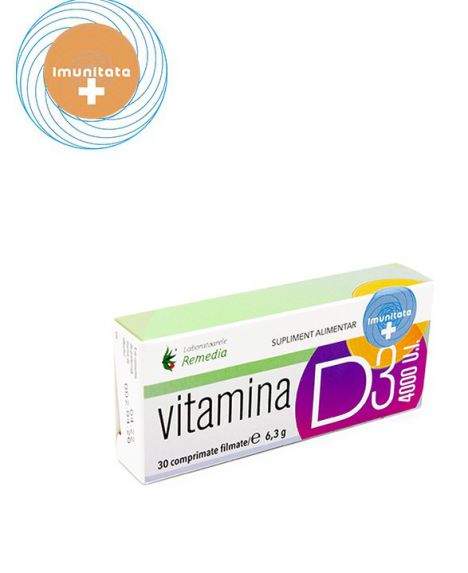 Vitamina D3 4000UI (30 comprimate) -   *** (Naturiste)