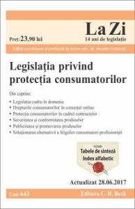 Legislatia privind PROTECŢIA CONSUMATORILOR. Cod 643. Actualizat la 28.06.2017