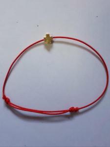 Bratara snur rosie si cruce, pentru copii