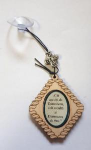 Breloc auto cu mesaj