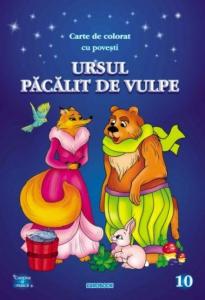 Ursul pacalit de vulpe: carte de colorat cu povesti	A4