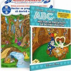 Hector se pregătește să devină vrăjitor (cutie cu Poveste terapeutică + Set Puzzle)(copii minim 6 ani)