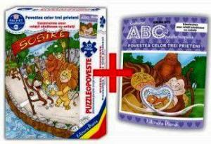 Povestea celor trei prieteni (cutie cu Poveste terapeutică + Set Puzzle)(copii minim 4 ani)